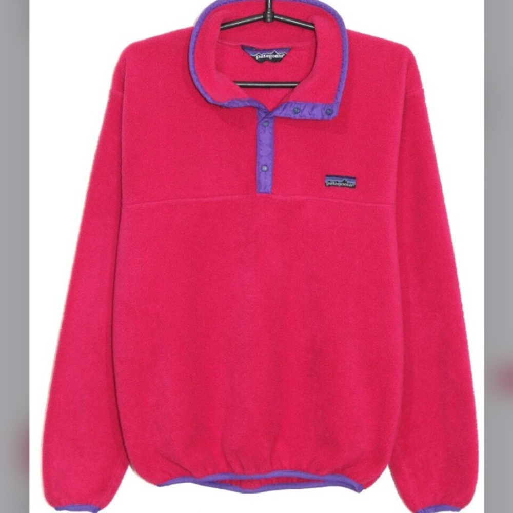 Patagonia pink Synchilla fleece junior sz 12/sz S